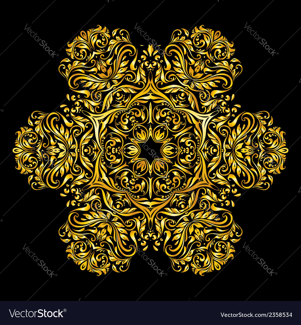 Pattern gold Royalty Free Vector Image - VectorStock