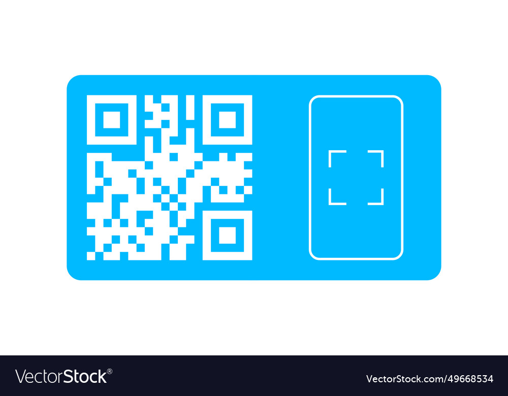 Qr code for smartphone payment vector image Qr code for smartphone payment