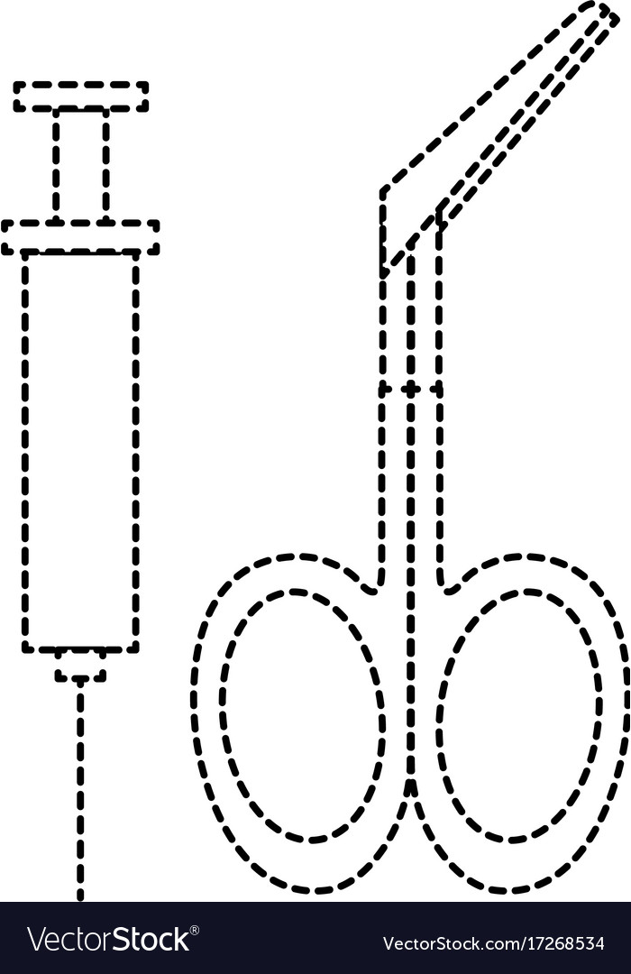 Surgical scissors with injection