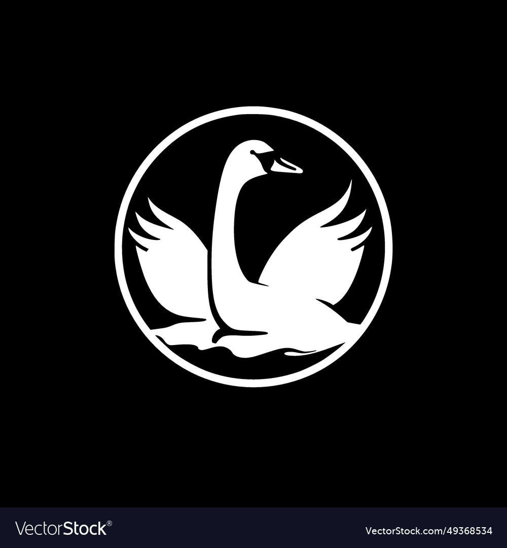 Swan - minimalist and flat logo