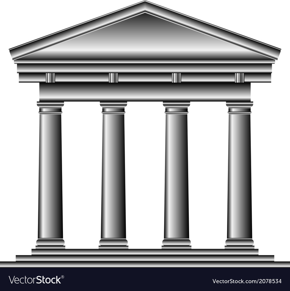 Tuscan Temple Royalty Free Vector Image - Vectorstock