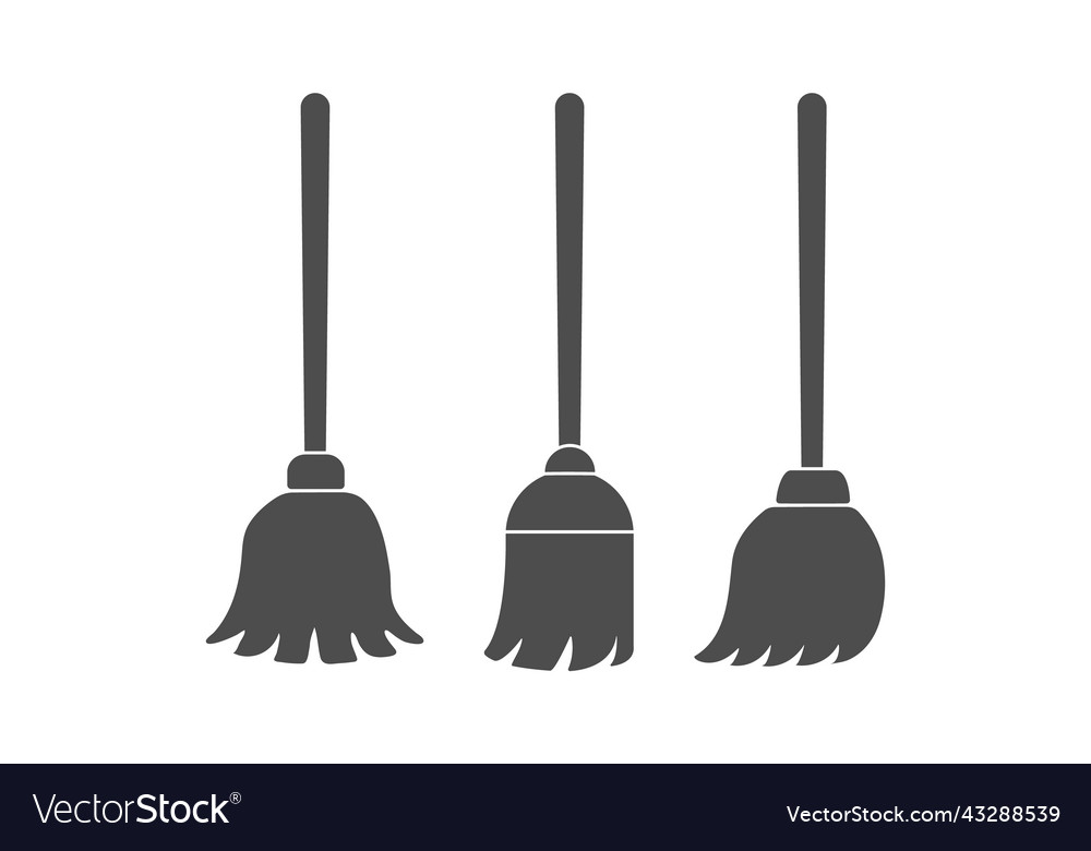 Broomstick a set of for application scrapbooking