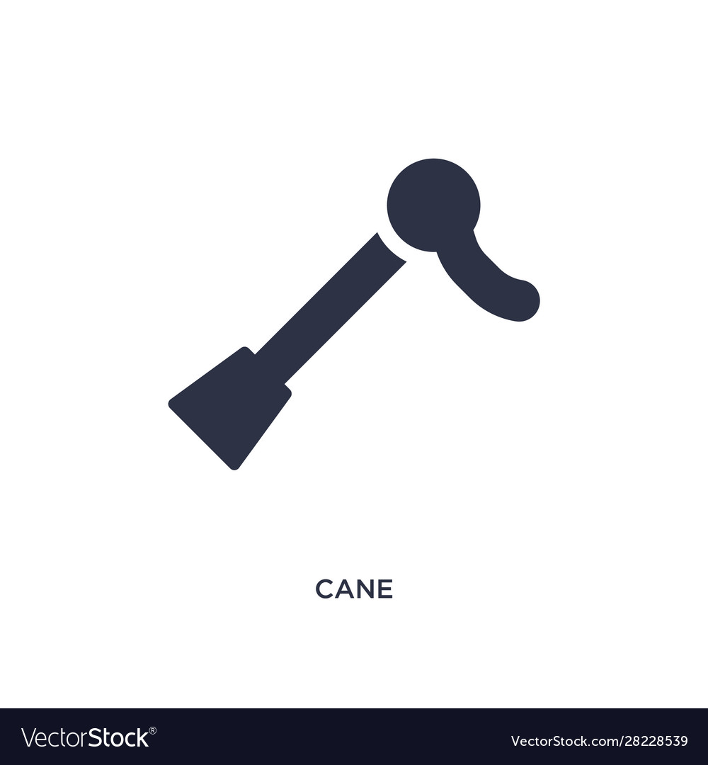 Cane icon on white background simple element from