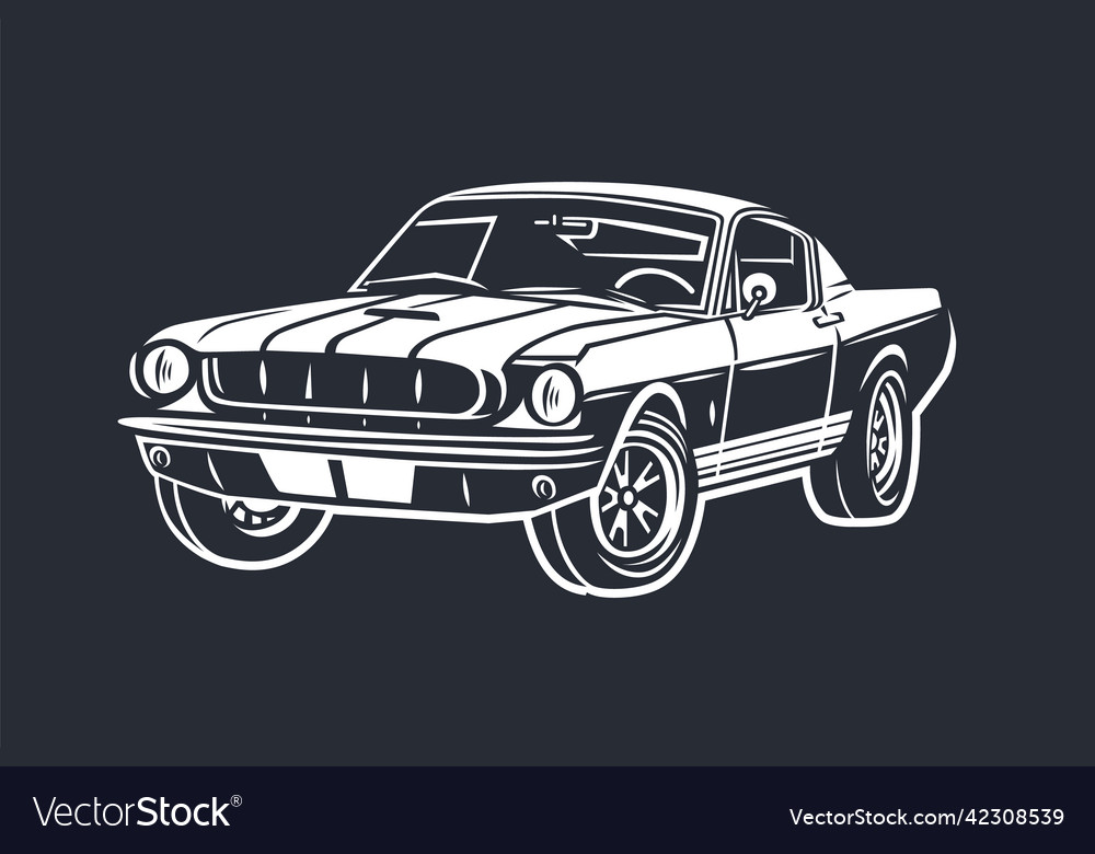 Car street racing Royalty Free Vector Image - VectorStock