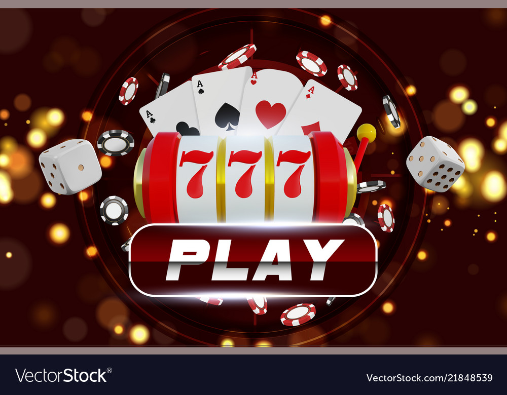 Casino background roulette wheel with playing