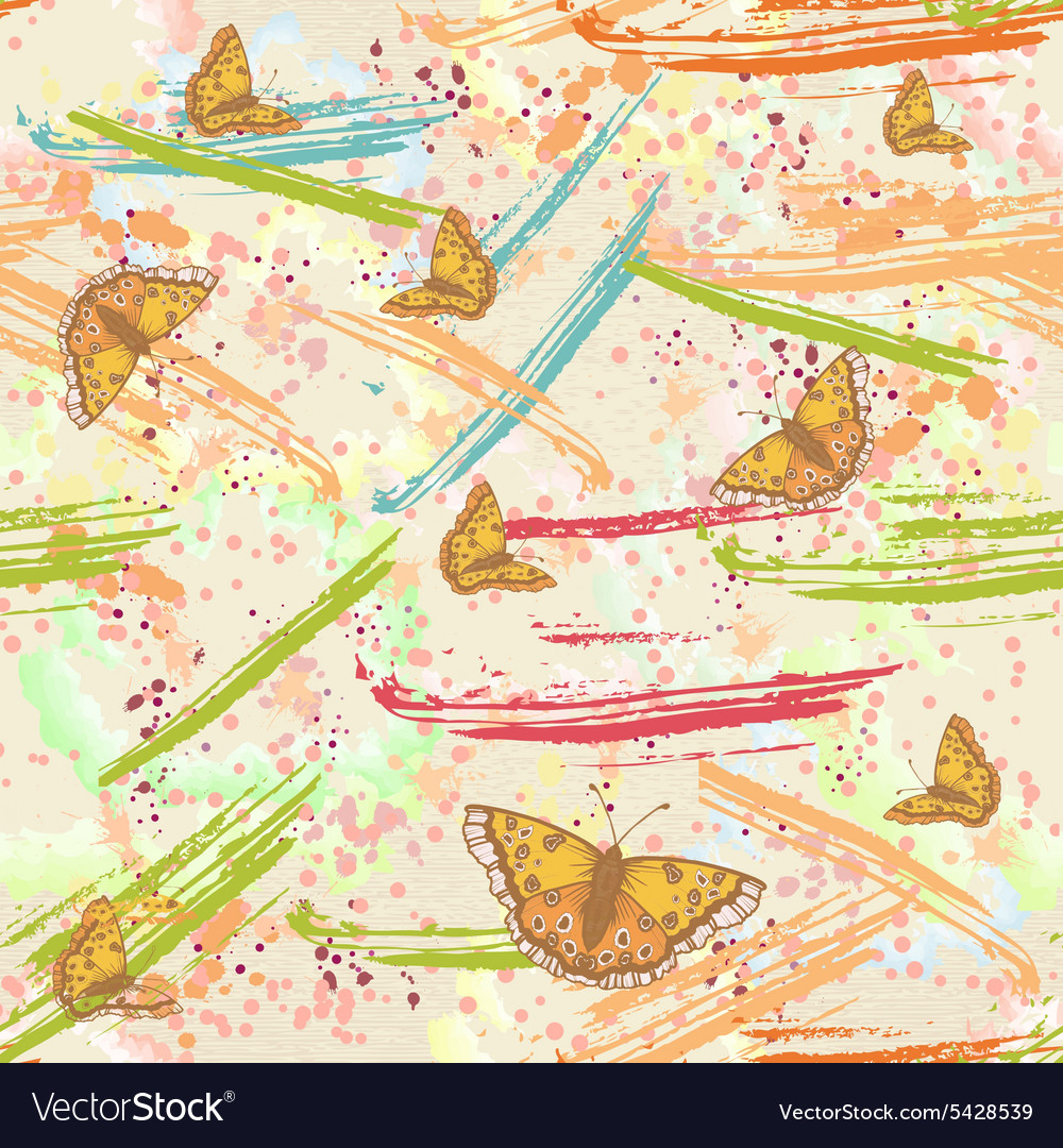 Colorful pattern with splashes