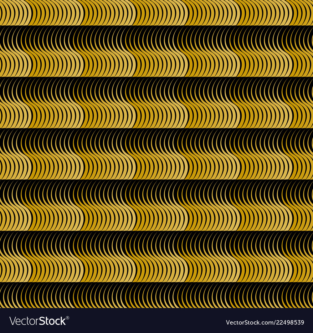 Golden wavy abstract background regular soft vector image Golden wavy abstract background regular soft
