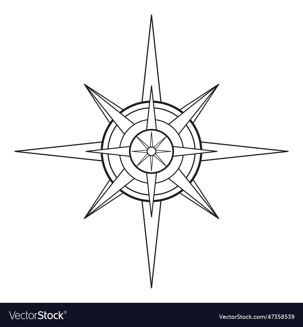 Hand drawn mystical sun in line art bohemian Vector Image