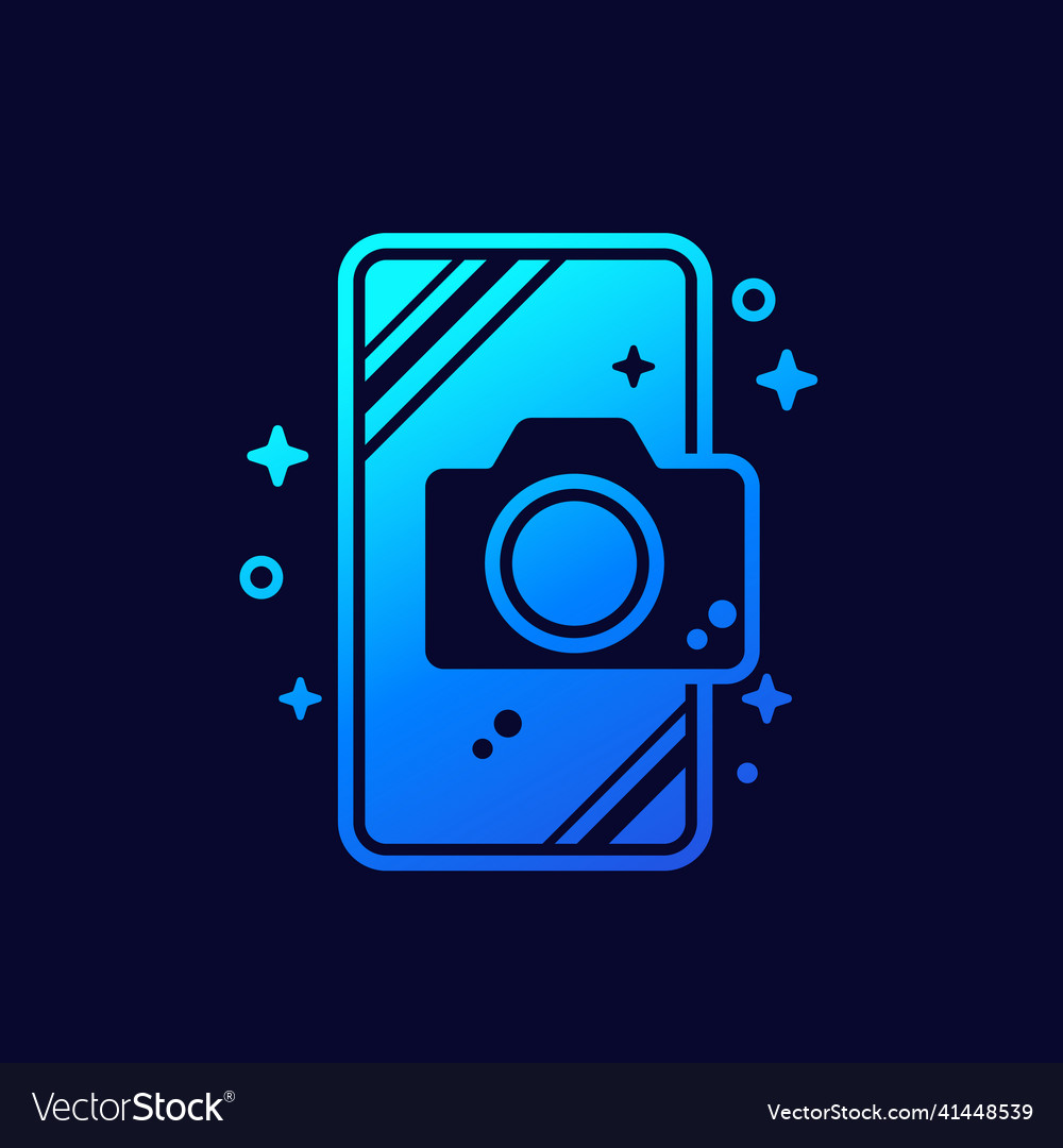 Mobile Photo Camera And A Phone Royalty Free Vector Image