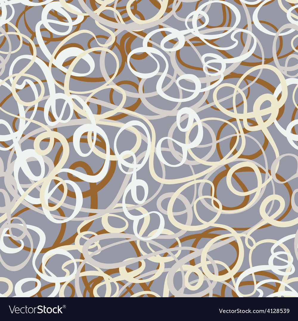 Seamless abstract curly wave pattern
