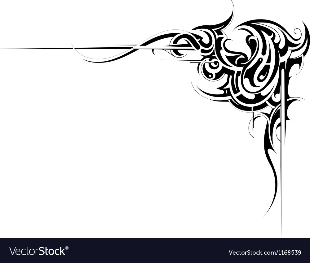 Tribal border design Royalty Free Vector Image