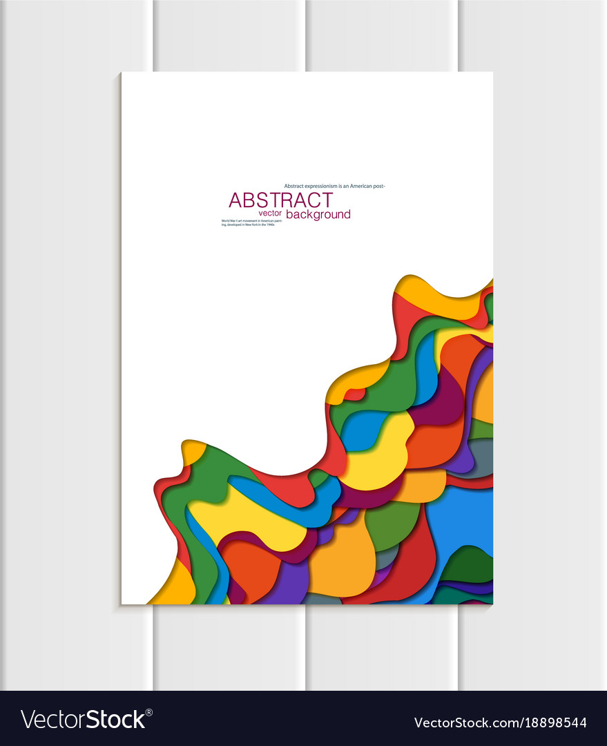 Brochure a5 or a4 format abstract uneven