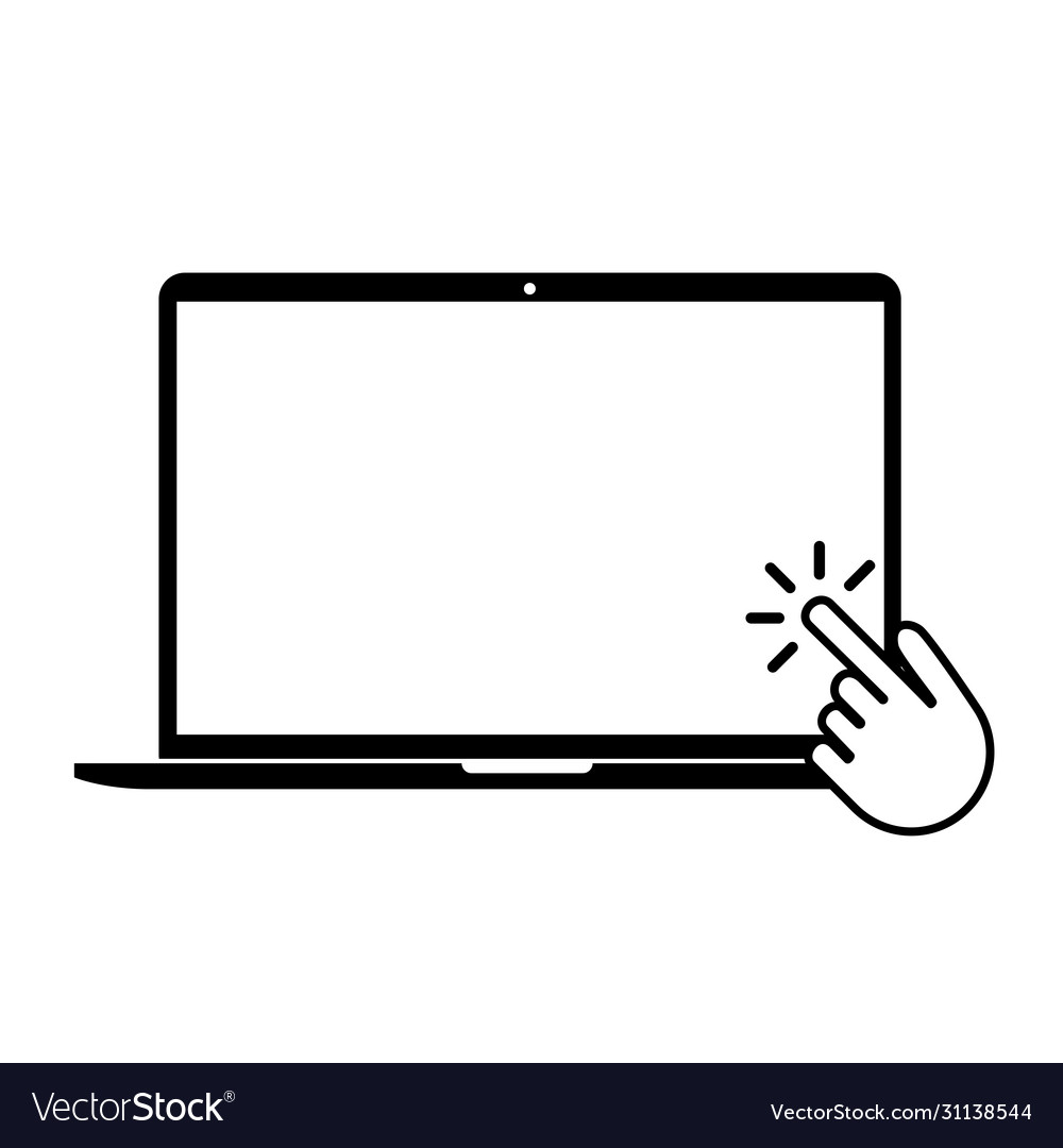 Digital technology concept computer mouse click vector image Digital technology concept computer mouse click