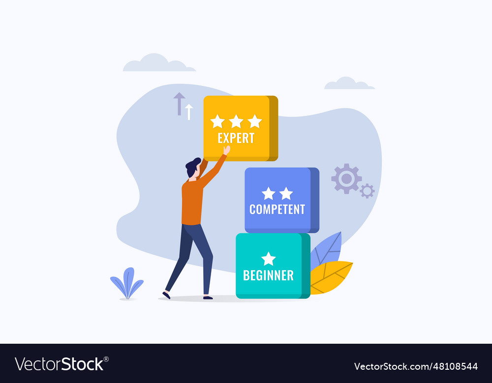 Enhancing skill concept a man moving block