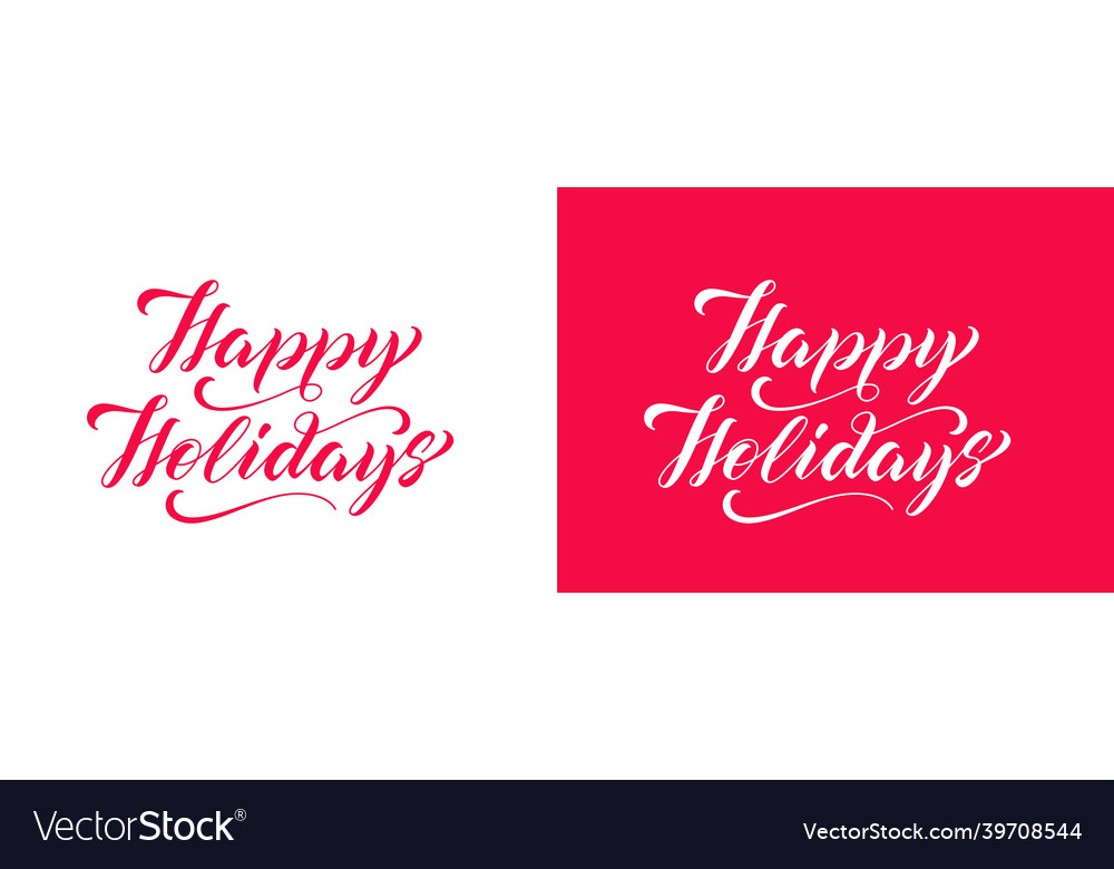 Holiday Script Text