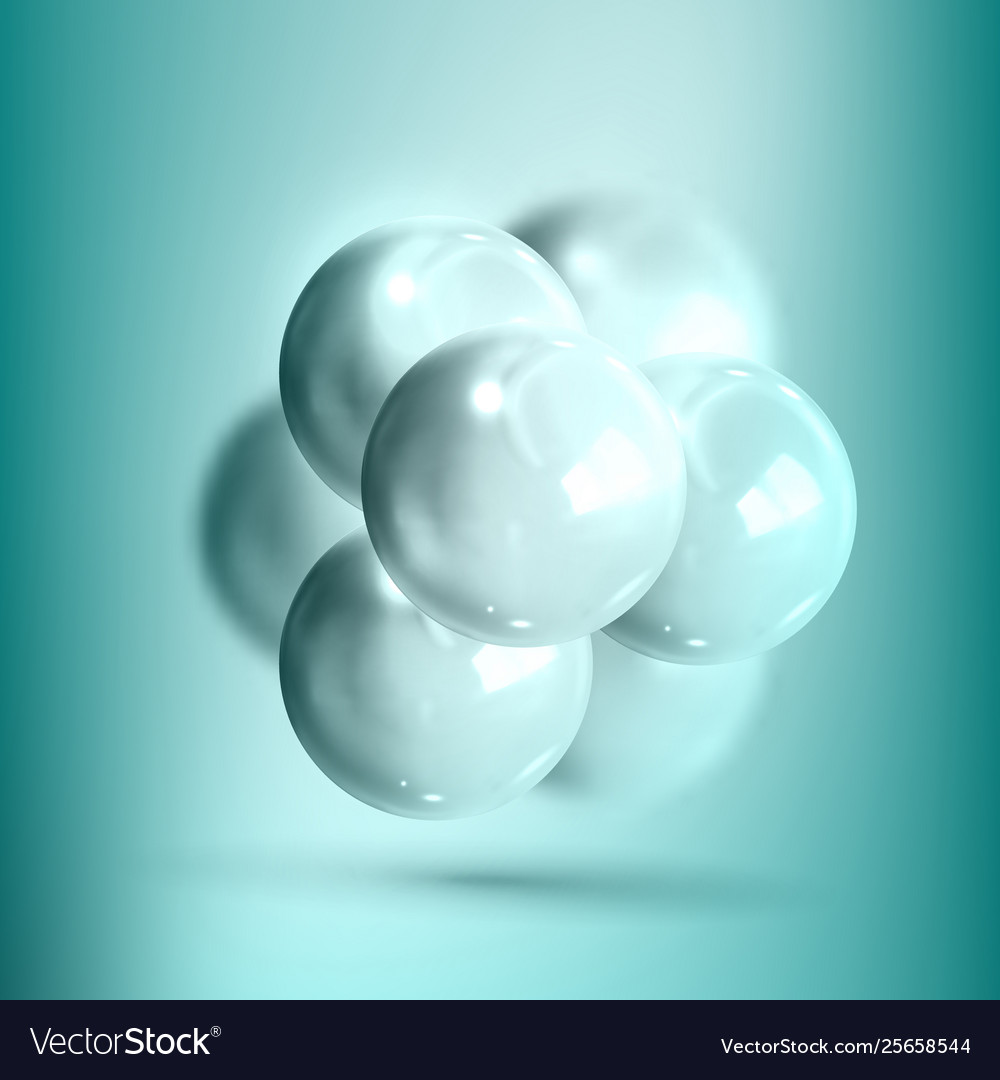 Model molecular structure of nanotechnology vector image Model molecular structure of nanotechnology