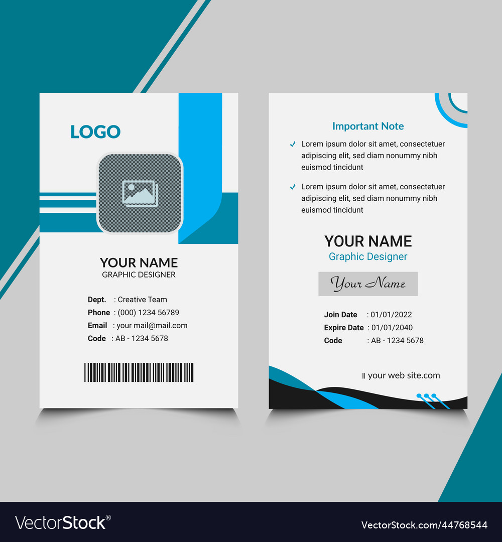 Personal Id Card Template