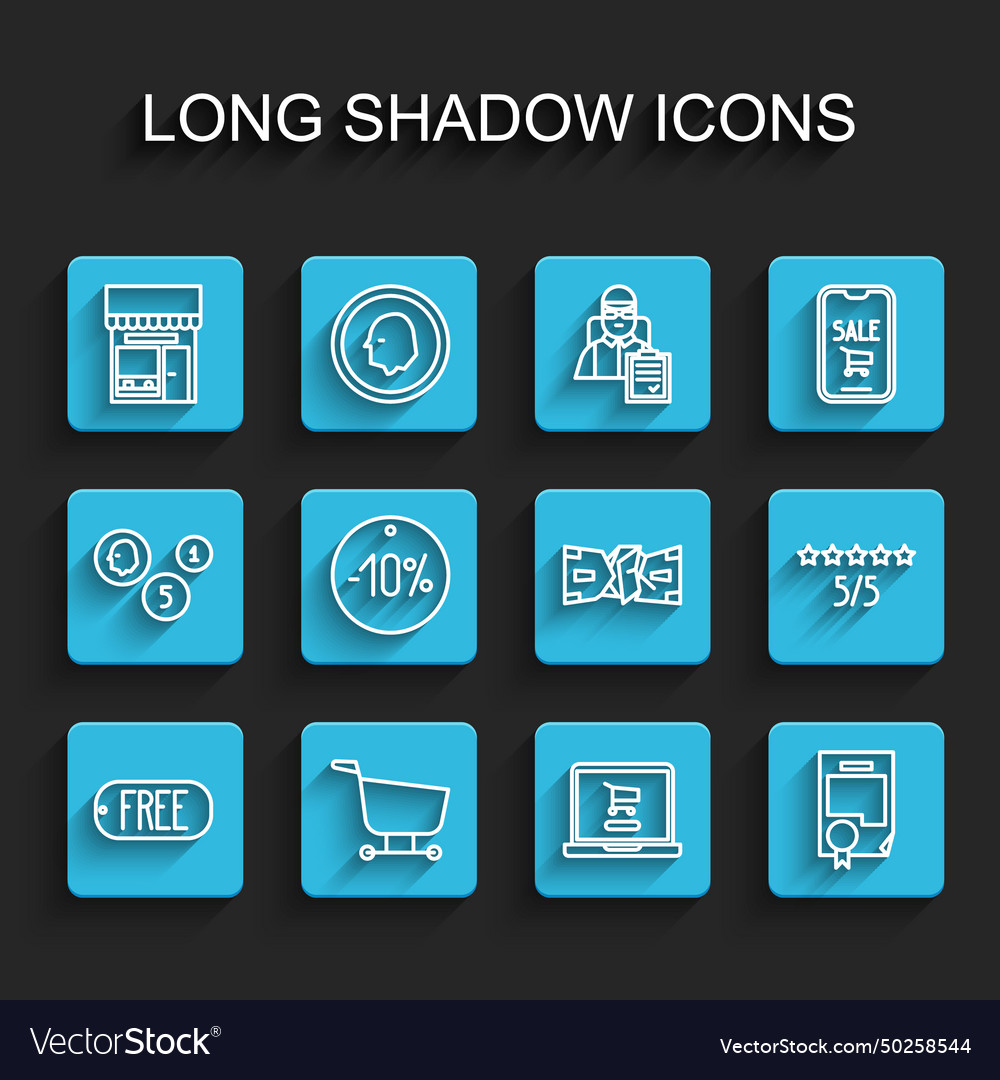 Set line price tag with text free building
