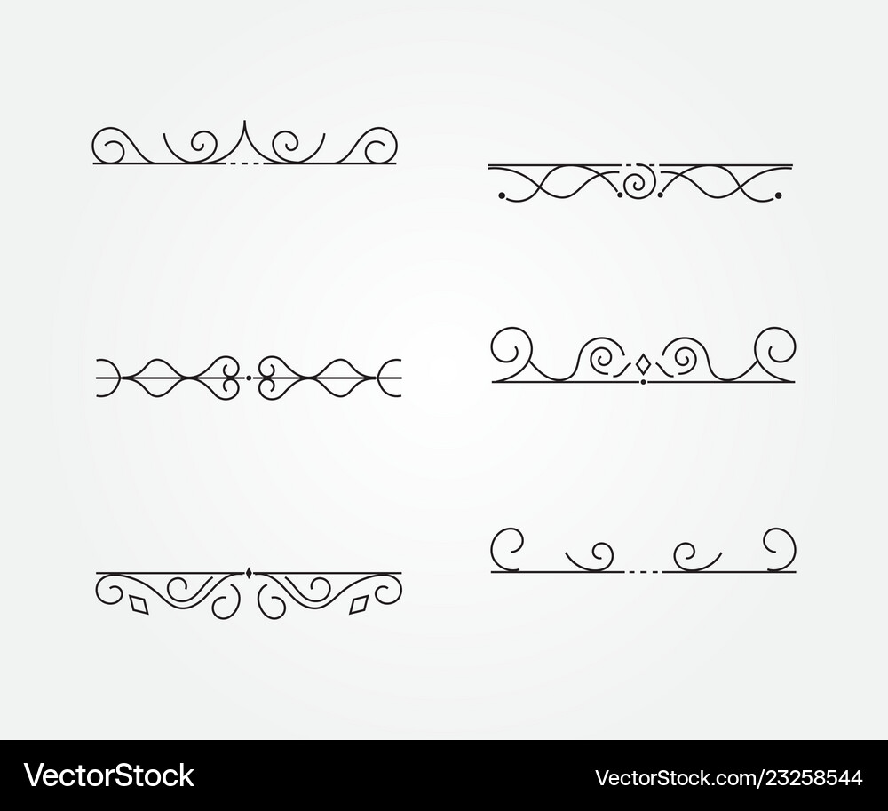 Set vintage frames Royalty Free Vector Image - VectorStock