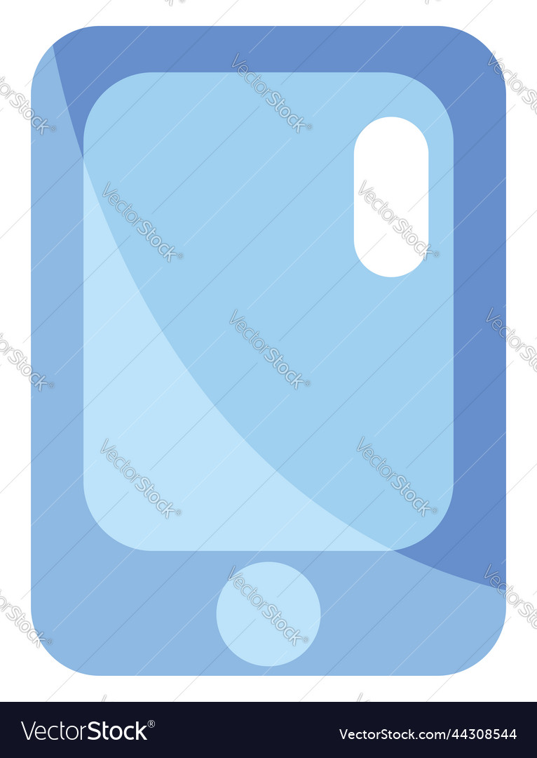 Social media phone on a white background