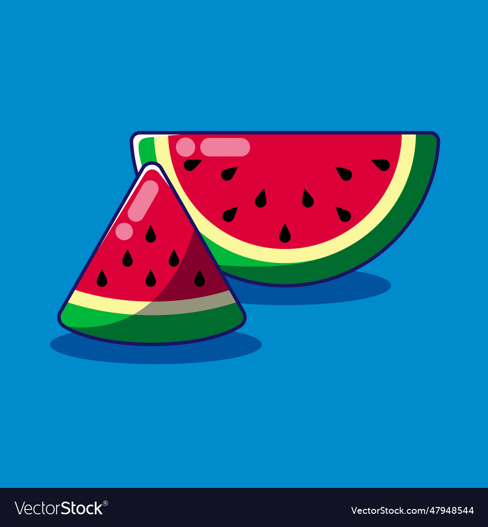 Watermelon fruit for summer Royalty Free Vector Image