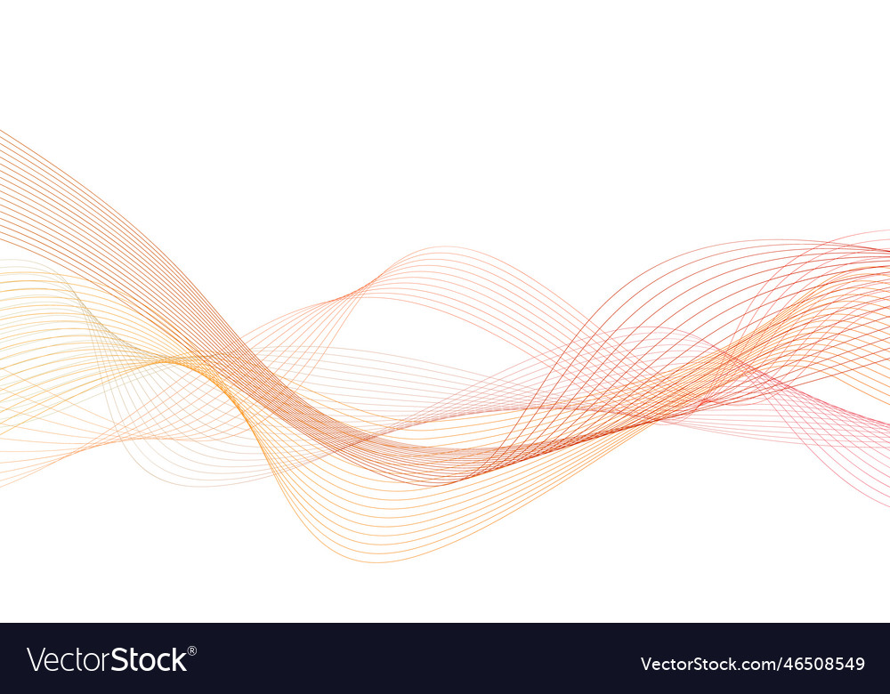 Abstract colorful wave element for design digital