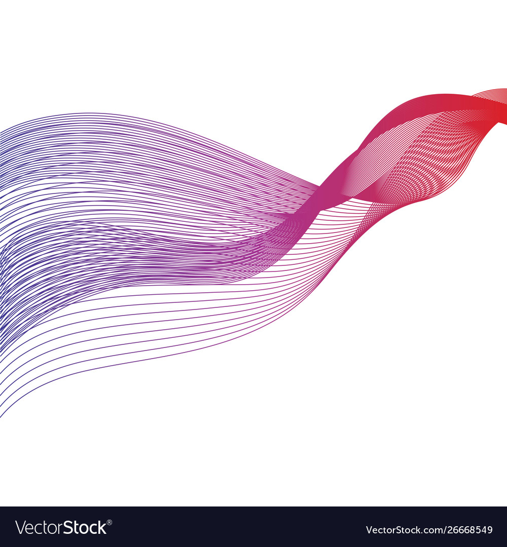 Abstract smooth color wave vector image Abstract smooth color wave
