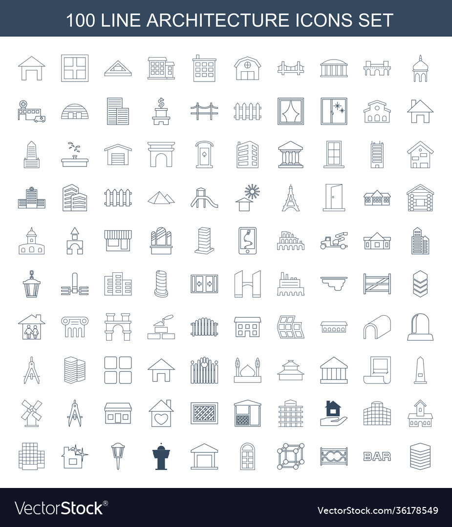 Architecture icons
