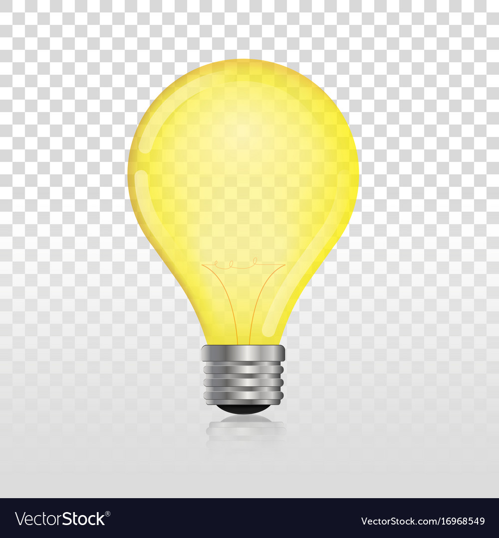 Glowing off electric light bulb Royalty Free Vector Image