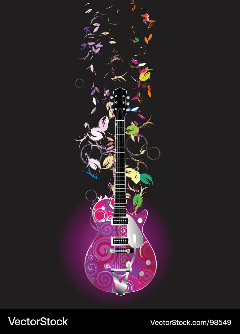 Guitar Royalty Free Vector Image - VectorStock