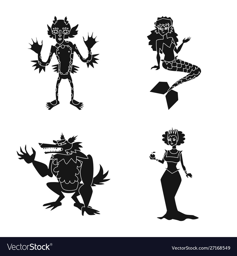 Isolated object creature and devilry icon vector image Isolated object creature and devilry icon