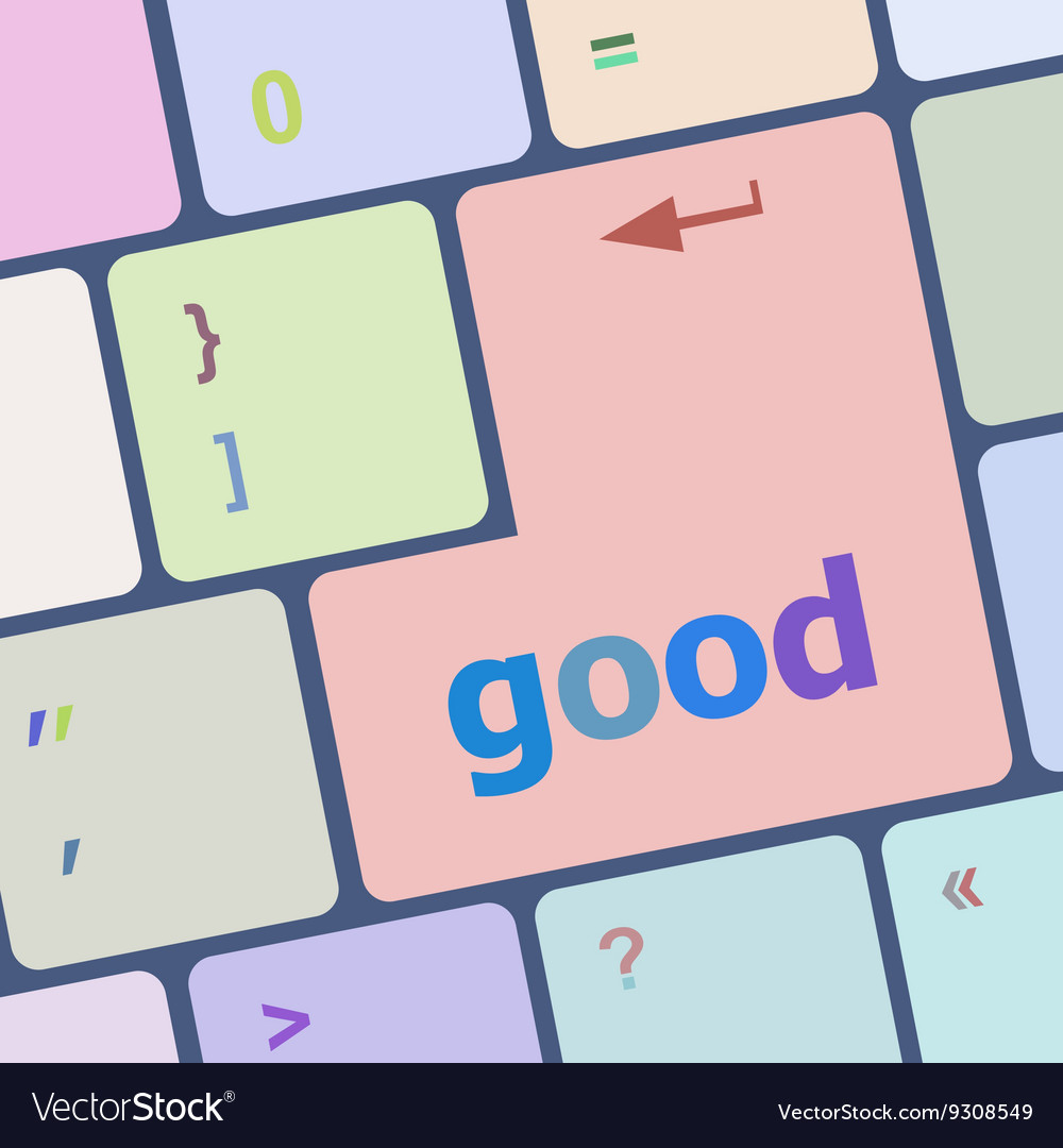 News concept good on computer keyboard background