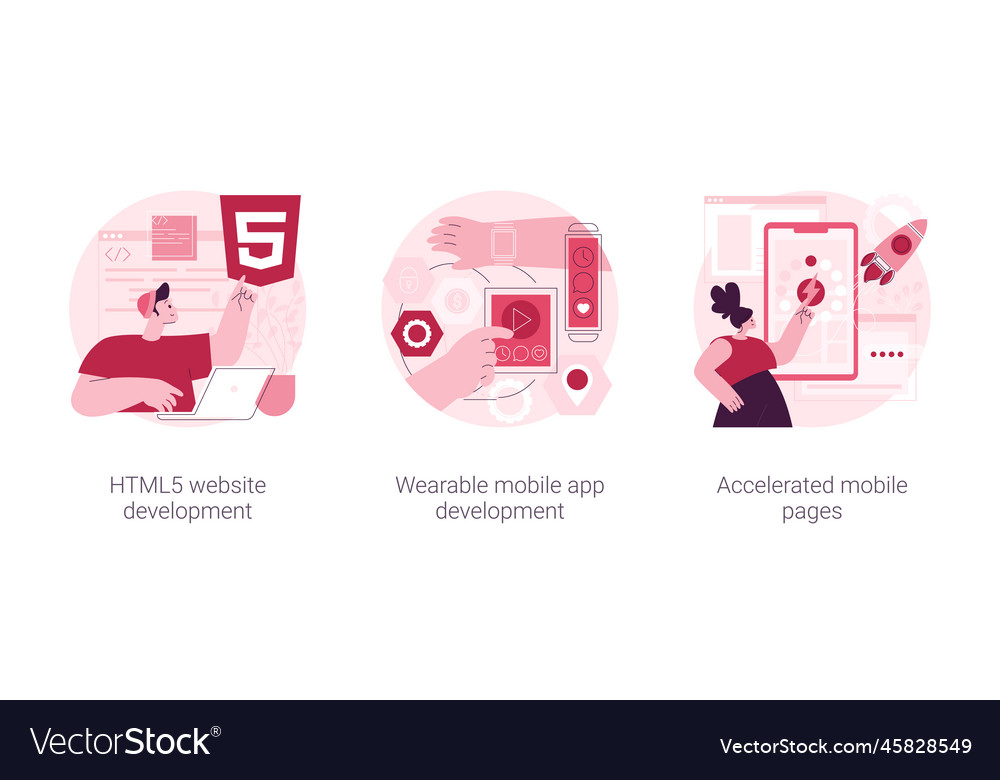 Software and frontend development abstract concept vector image Software and frontend development abstract concept