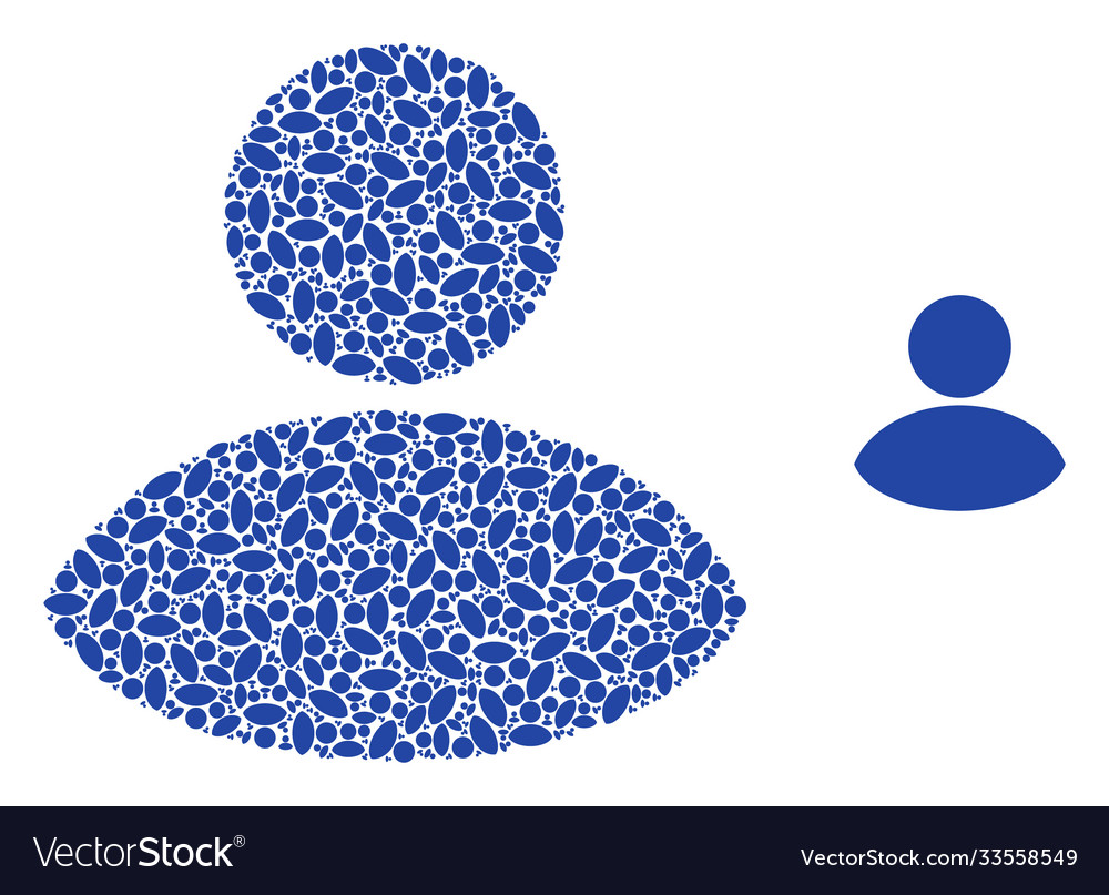 User recursive composition self icons vector image User recursive composition self icons