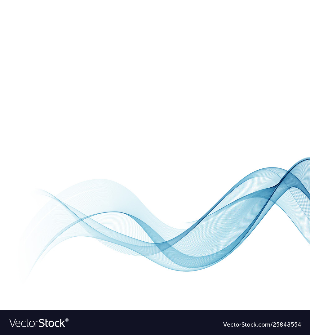Abstract smooth color wave curve flow blue vector image Abstract smooth color wave curve flow blue