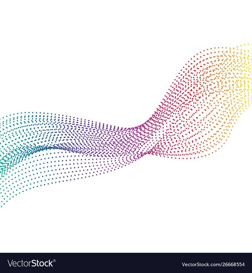 Abstract smooth color wave