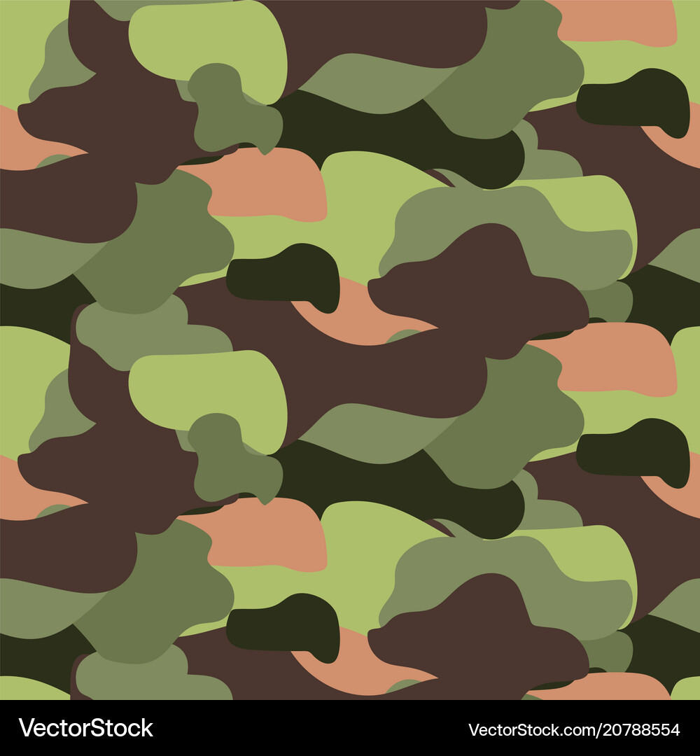 Camouflage pattern seamless Royalty Free Vector Image