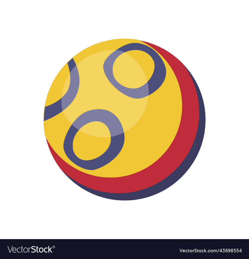 Cat Accessorie Rubber Ball Funny Toy Device Vector Image Cat Accessorie Rubber Ball Funny Toy Device Vector Image