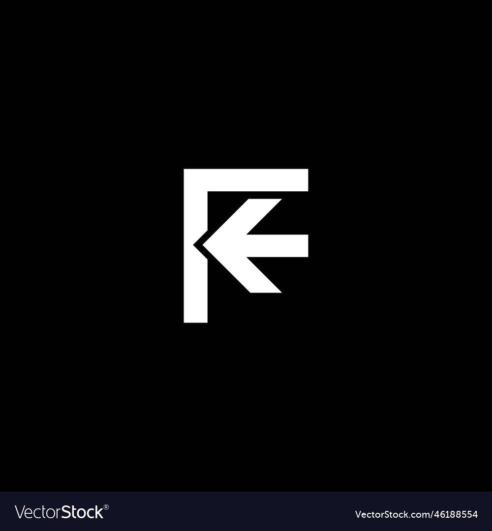 Fk or kf abstract outstanding professional vector image Fk or kf abstract outstanding professional