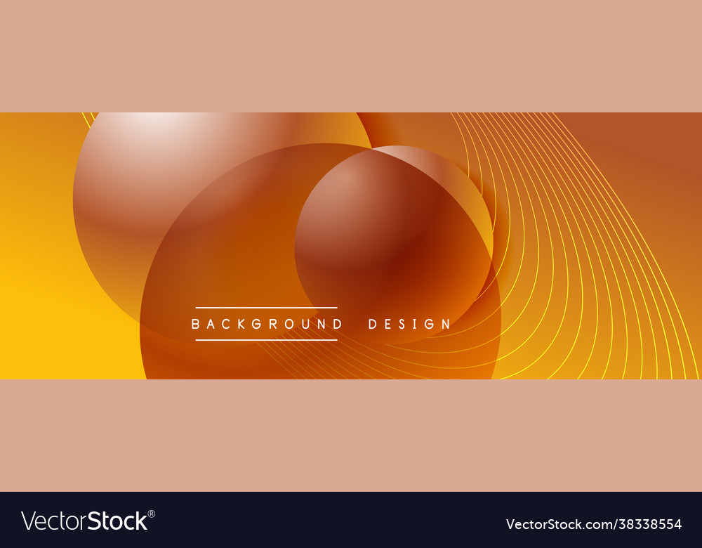 Gradient circles with shadows techno vector image Gradient circles with shadows techno