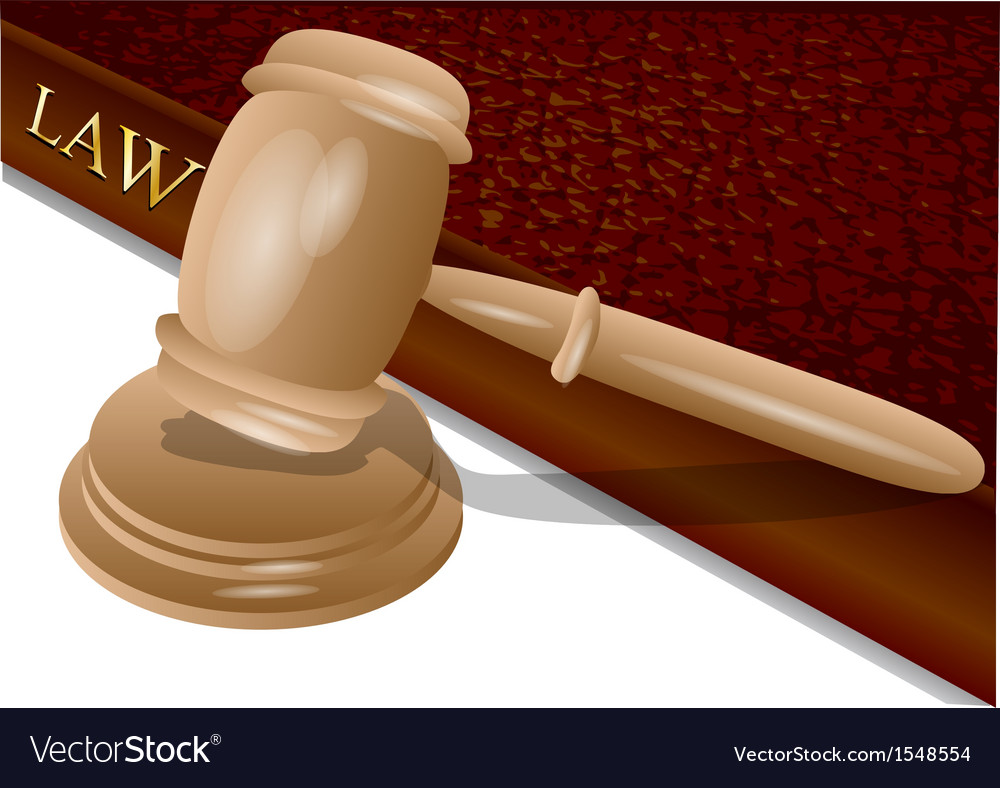 Law book and gavel