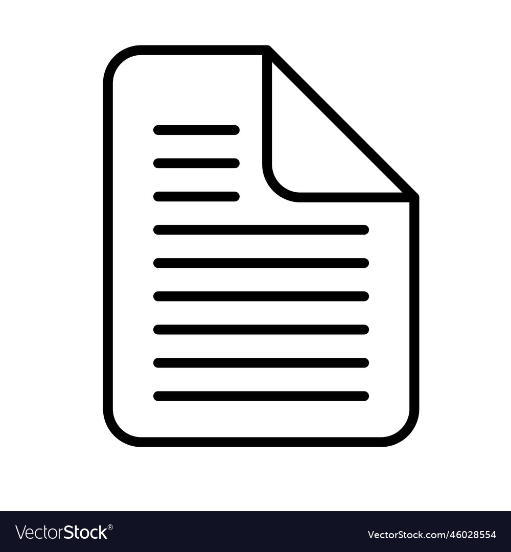 Memo icon or data file business document vector image Memo icon or data file business document