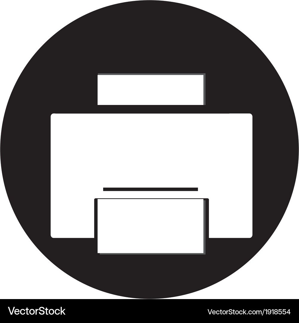 Printer icon Royalty Free Vector Image - VectorStock
