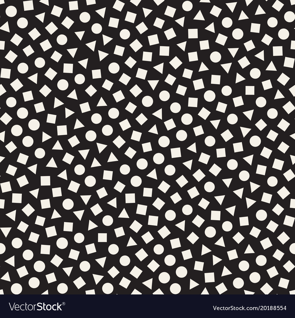 Seamless chaotic patterns randomly scattered
