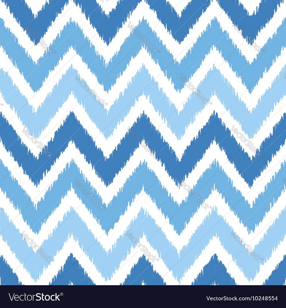 Seamless geometric pattern ikat fabric style