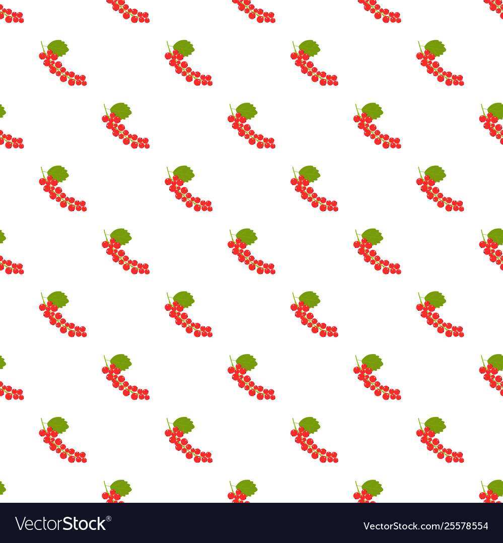 Seamless pattern branches with red berries Vector Image Seamless pattern branches with red berries
