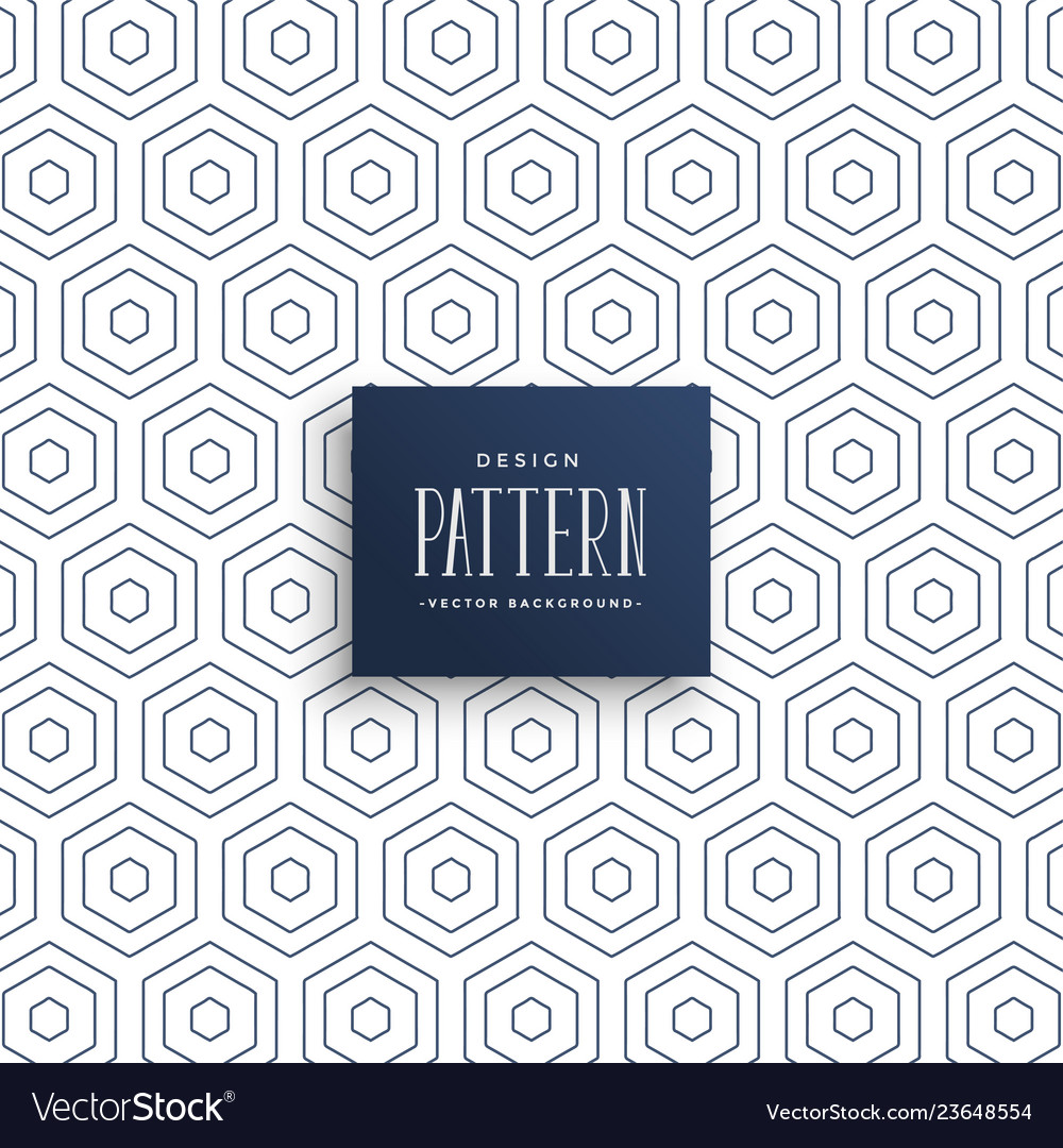 Subtiler Hexagonal Linienmuster
