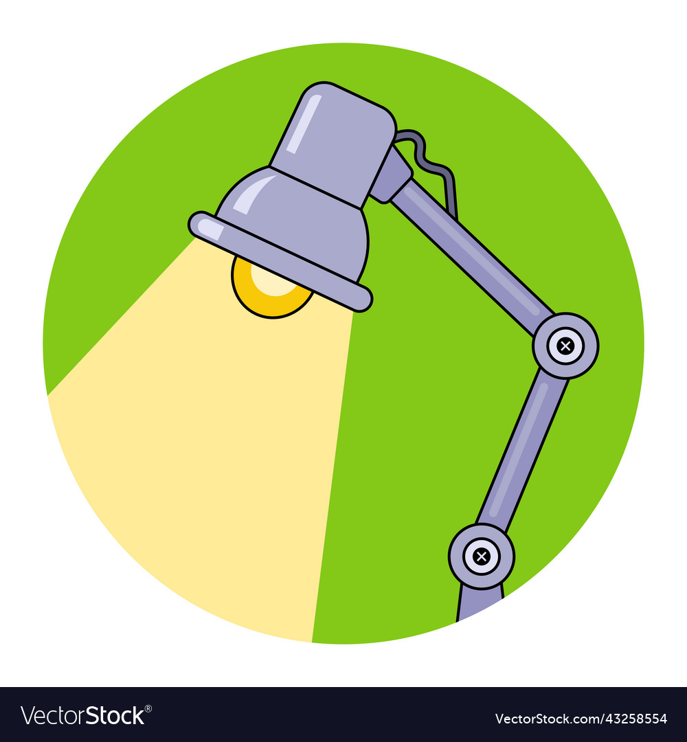 Table lamp shines reading device in the dark Vector Image Table lamp shines reading device in the dark