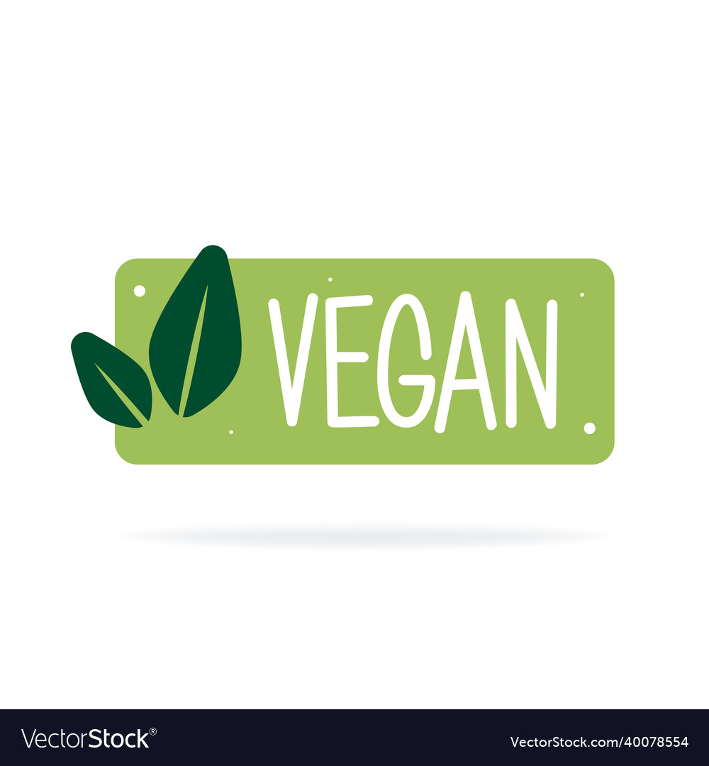 Vegan Bio Ecology Organic Logo And Icon Label Tag Vector Image