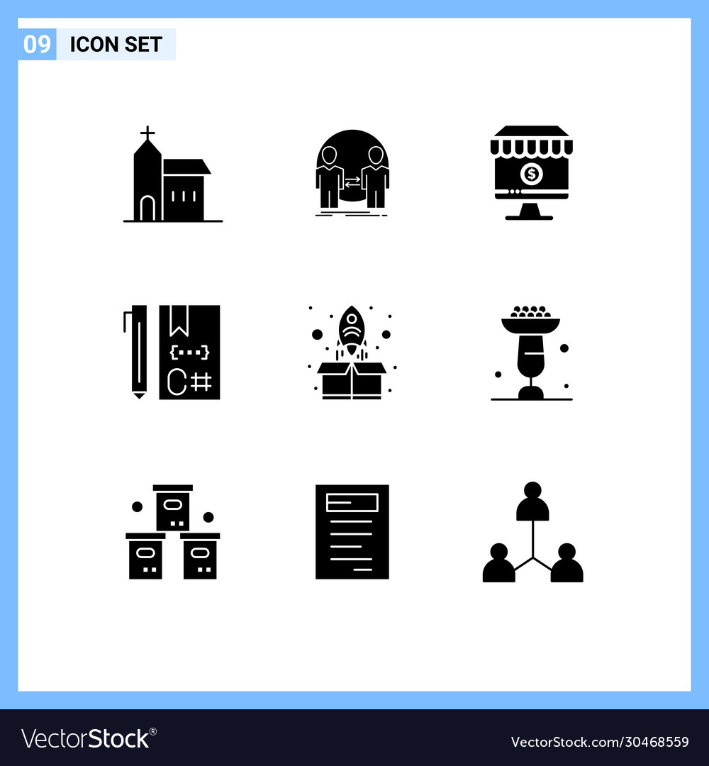 9 universal solid glyph signs symbols coding c